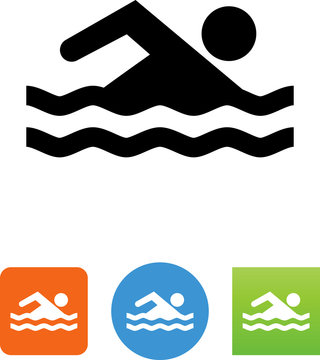 Swimmer Icon - Illustration