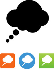 Thinking Bubble Icon - Illustration