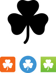 Three Leaf Clover Icon - Illustration