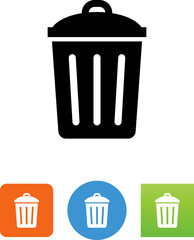Trash Can Icon - Illustration
