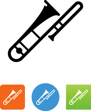 Trombone Icon - Illustration