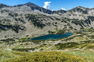 Fototapeta na wymiar Amazing Landscape of Dalgoto (The Long ) lake, Pirin Mountain, Bulgaria