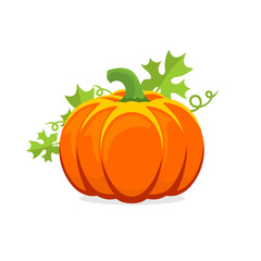 Logo and a pumpkin symbol for Thanksgiving.