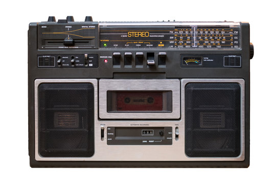 cassette recorder / audio player isolated