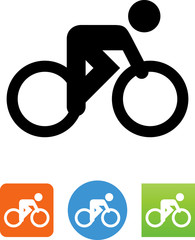 Vector Bike Racer Icon - Illustration
