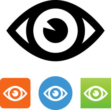Vector Eyeball Icon - Illustration