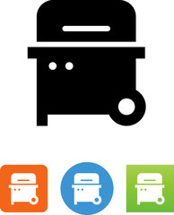 Vector Grill Icon - Illustration