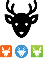 Vector Reindeer Head Icon