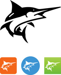 Vector Swordfish Icon - Illustration