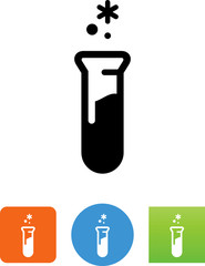 Vector Test Tube Icon - Illustration