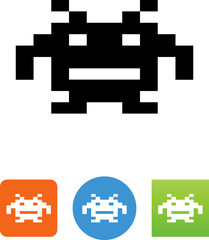 Obraz premium Video Game Alien Icon - Illustration