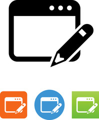 Web Publishing Icon - Illustration