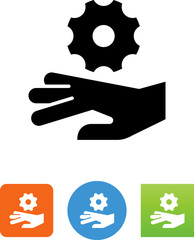 Work Related Accident Icon - Illustration