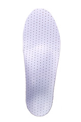 orthopedic insoles on white background