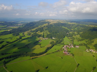 Naklejka premium Rhön - Wasserkuppe, Kloster Kreuzberg & Umgebung