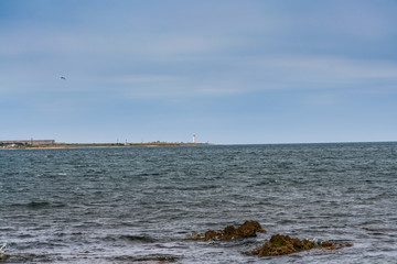 Rocky beach in the vicinity of Abramov Bay