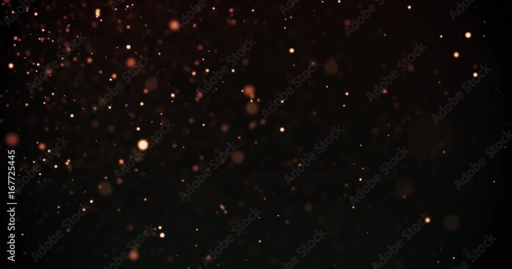 Poster glittering particles sparkle and drift along. abstract background with shining bokeh sparkles. abstr