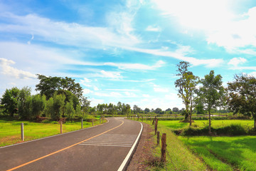 .Rural roads in Thailand