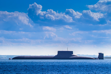 Nuclear submarine. Warships.
