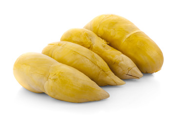 Durian , King of Fruits isolated on white background.