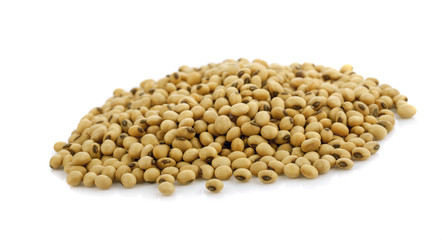 soybeans isolate on white background.