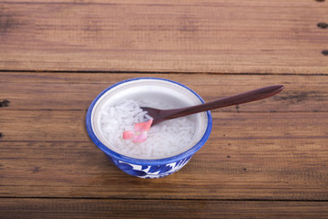 rice in ice water