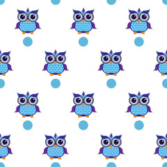 Fototapeta premium pattern owl graphic cartoon character