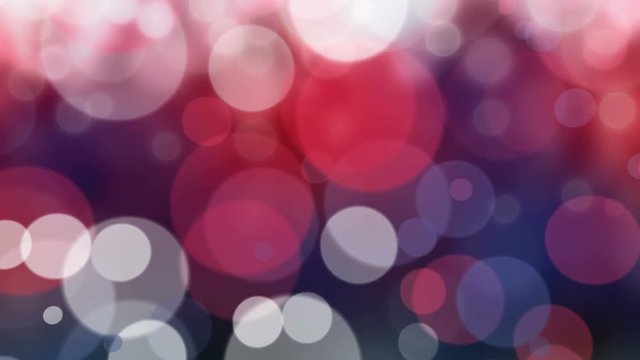 Abstract blue, red and white defocused blur bokeh light background 
