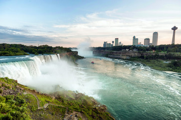 Beautifull view on Niagara Falls in daylight