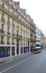 Fototapeta na wymiar Typical street in Paris, France