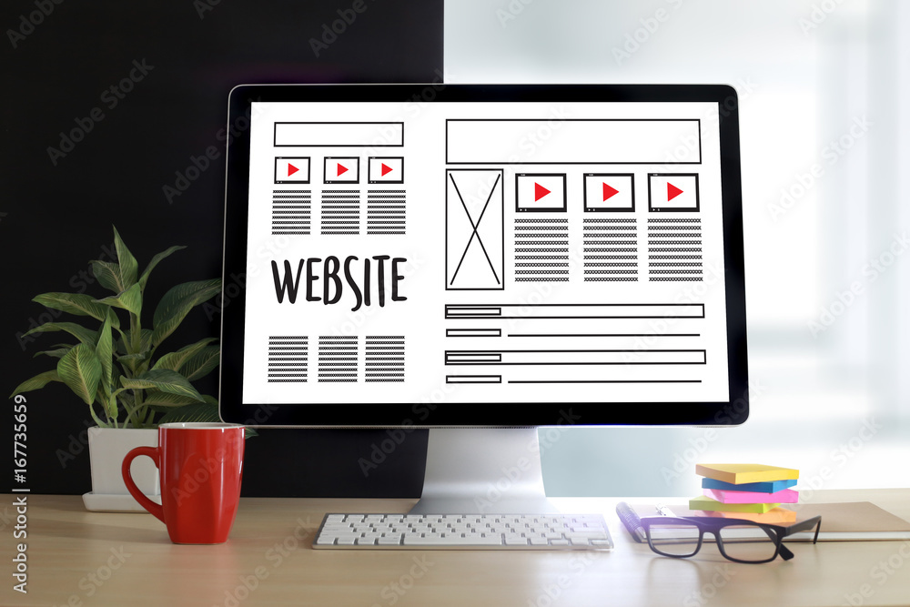 Poster web design layout sketch drawing software media www and graphic layout website development project