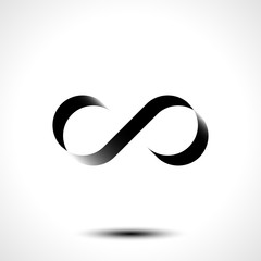 Vector Illustration of Infinity symbol or logo design isolated on white background