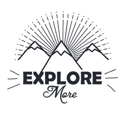 explore more hand drawn lettering poster with mountains inspirational poster vector illustration