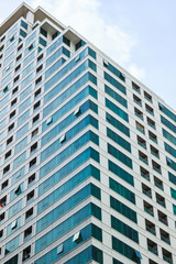 大都市、ビルの窓