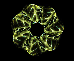 Seven Sided Fractal Plasma Ring