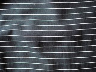 Black pattern printed on fabric