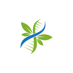 eco DNA medical logo template