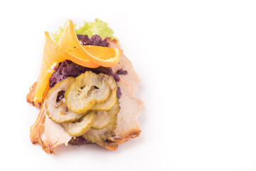 Danish specialties and national dishes, high-quality open sandwich