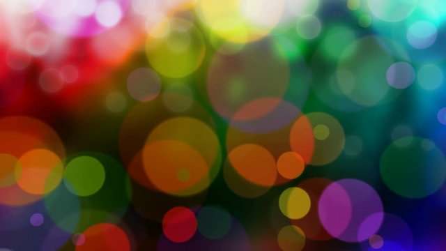 Abstract colorful rainbow defocused blur bokeh light background 
