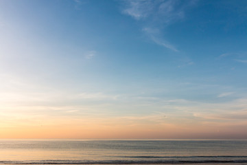 Fototapeta na wymiar Sunset sky and sea.