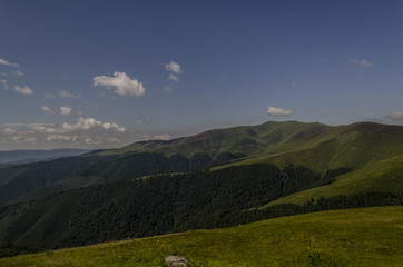 panorama połonina Borżawa Ukraina 