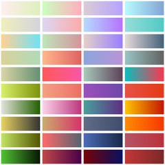 Fototapeta premium gradient swatches collection