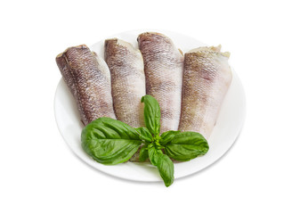 Carcasses of the notothenia fish prepared for cooking
