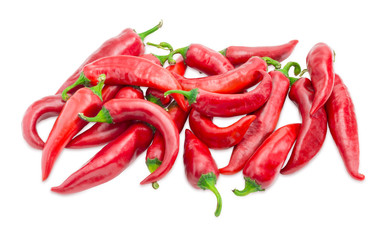 Pile of the red peppers chili