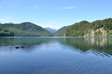 Obraz na płótnie Canvas Lac Alpsee à Schwangau en Allemagne