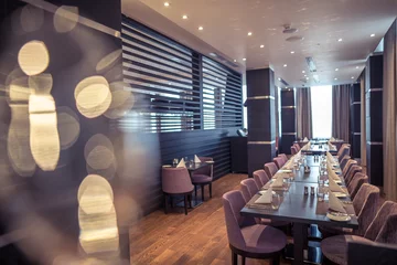 Photo sur Plexiglas Restaurant Modern restaurant interior, part of a hotel