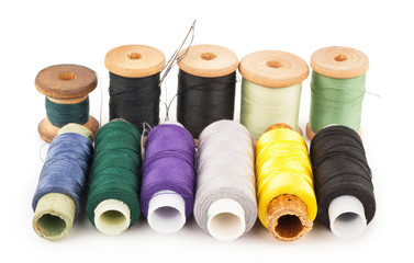 Spools of thread with needle