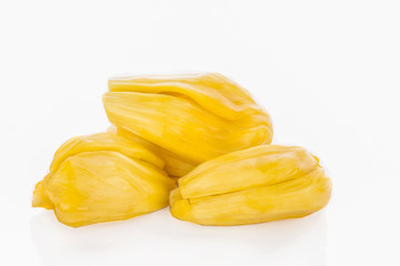 Ripe Jackfruit isolated on white background
