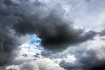 dark storm clouds in sky