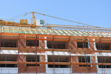 Construction of a new apartment building